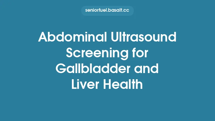 Abdominal Ultrasound Screening for Gallbladder and Liver Health Thumbnail