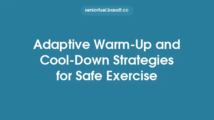Adaptive Warm-Up and Cool-Down Strategies for Safe Exercise Thumbnail