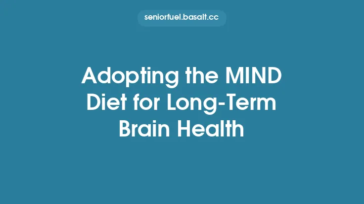 Adopting the MIND Diet for Long‑Term Brain Health Thumbnail