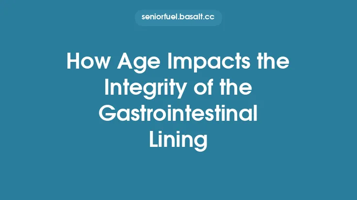 How Age Impacts the Integrity of the Gastrointestinal Lining Thumbnail