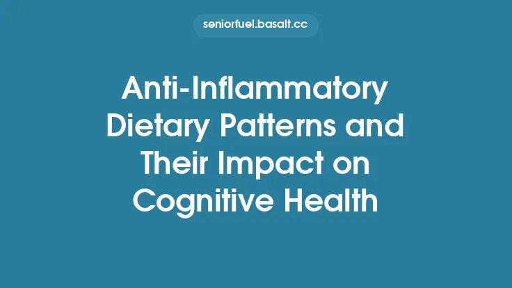 Anti‑Inflammatory Dietary Patterns and Their Impact on Cognitive Health Thumbnail