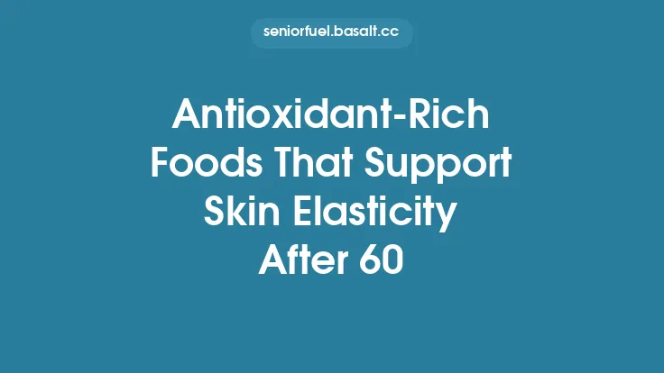 Antioxidant‑Rich Foods That Support Skin Elasticity After 60 Thumbnail