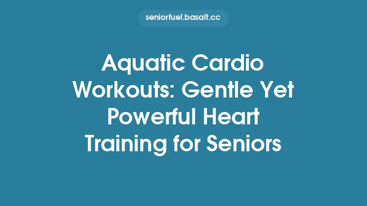 Aquatic Cardio Workouts: Gentle Yet Powerful Heart Training for Seniors Thumbnail