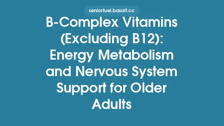 B‑Complex Vitamins (Excluding B12): Energy Metabolism and Nervous System Support for Older Adults Thumbnail
