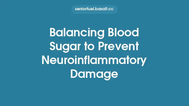 Balancing Blood Sugar to Prevent Neuroinflammatory Damage Thumbnail