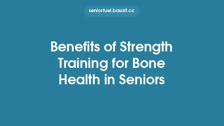 Benefits of Strength Training for Bone Health in Seniors Thumbnail