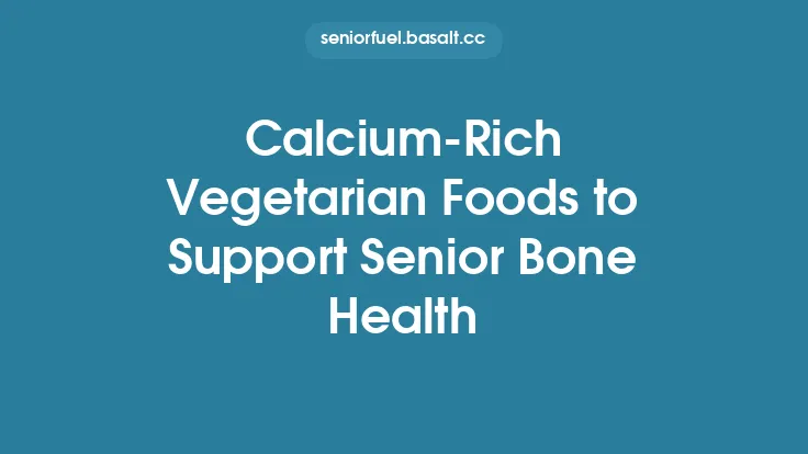 Calcium-Rich Vegetarian Foods to Support Senior Bone Health Thumbnail