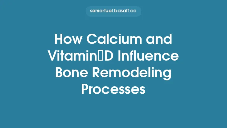 How Calcium and Vitamin D Influence Bone Remodeling Processes Thumbnail