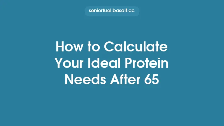 How to Calculate Your Ideal Protein Needs After 65 Thumbnail