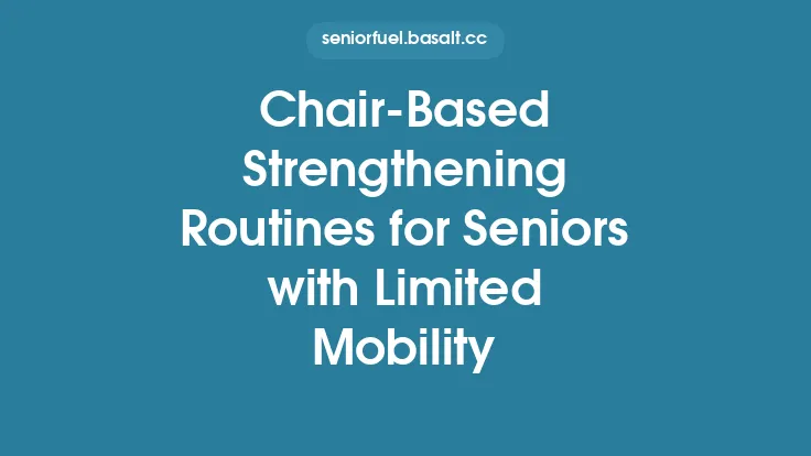 Chair-Based Strengthening Routines for Seniors with Limited Mobility Thumbnail