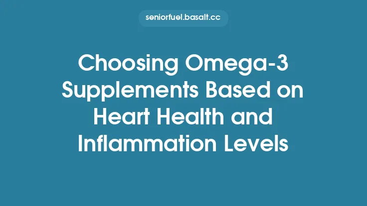 Choosing Omega‑3 Supplements Based on Heart Health and Inflammation Levels Thumbnail