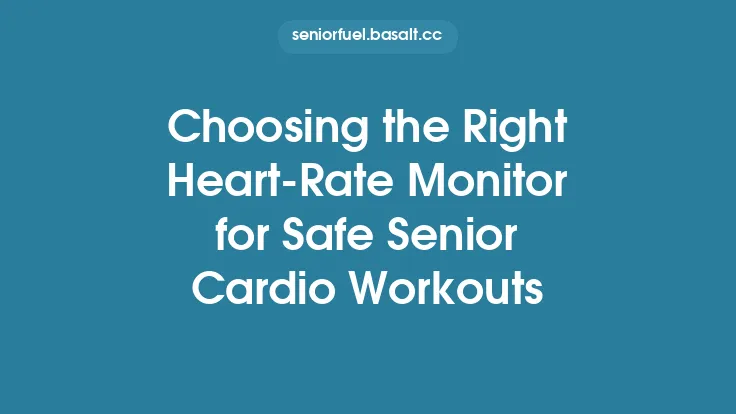 Choosing the Right Heart‑Rate Monitor for Safe Senior Cardio Workouts Thumbnail