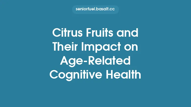 Citrus Fruits and Their Impact on Age‑Related Cognitive Health Thumbnail
