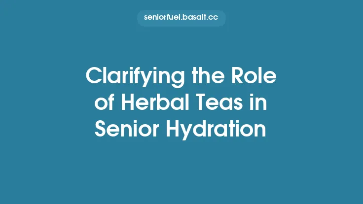 Clarifying the Role of Herbal Teas in Senior Hydration Thumbnail