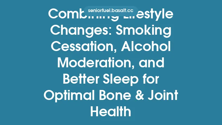 Combining Lifestyle Changes: Smoking Cessation, Alcohol Moderation, and Better Sleep for Optimal Bone & Joint Health Thumbnail
