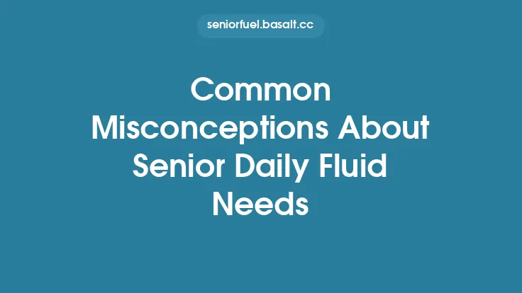 Common Misconceptions About Senior Daily Fluid Needs Thumbnail