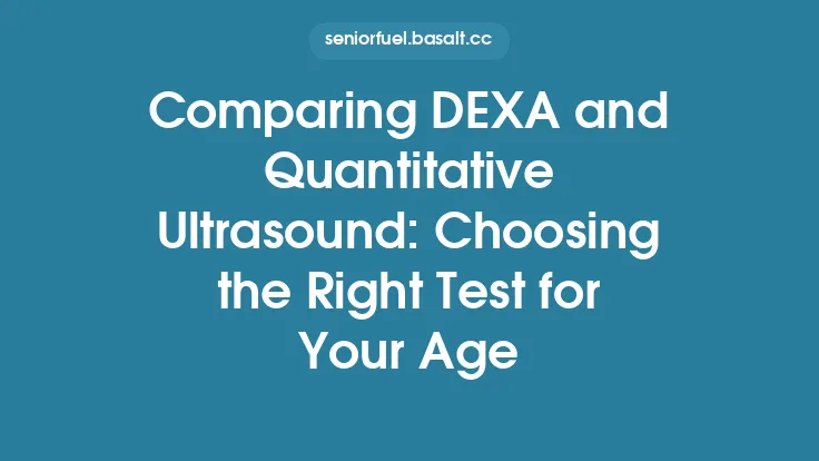 Comparing DEXA and Quantitative Ultrasound: Choosing the Right Test for Your Age Thumbnail