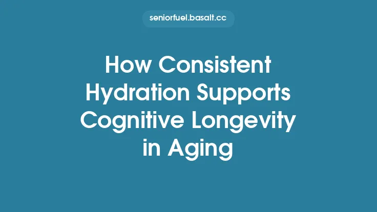 How Consistent Hydration Supports Cognitive Longevity in Aging Thumbnail