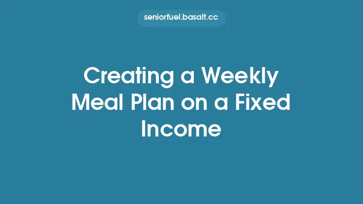 Creating a Weekly Meal Plan on a Fixed Income Thumbnail