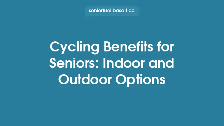 Cycling Benefits for Seniors: Indoor and Outdoor Options Thumbnail