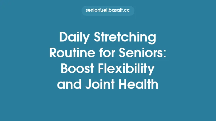 Daily Stretching Routine for Seniors: Boost Flexibility and Joint Health Thumbnail