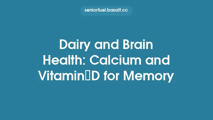 Dairy and Brain Health: Calcium and Vitamin D for Memory Thumbnail
