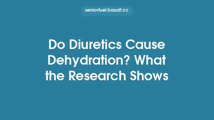 Do Diuretics Cause Dehydration? What the Research Shows Thumbnail