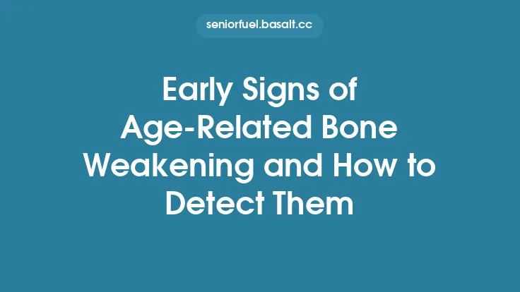 Early Signs of Age‑Related Bone Weakening and How to Detect Them Thumbnail