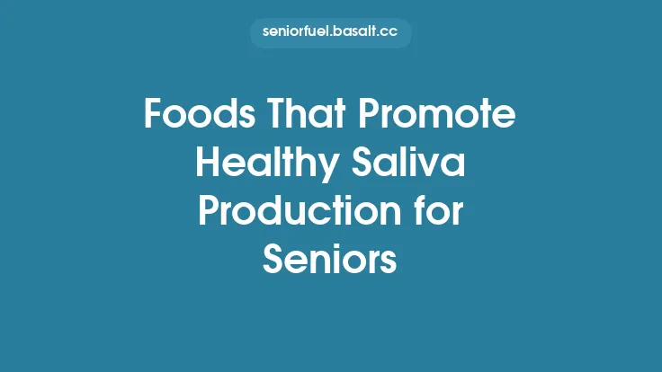 Foods That Promote Healthy Saliva Production for Seniors Thumbnail