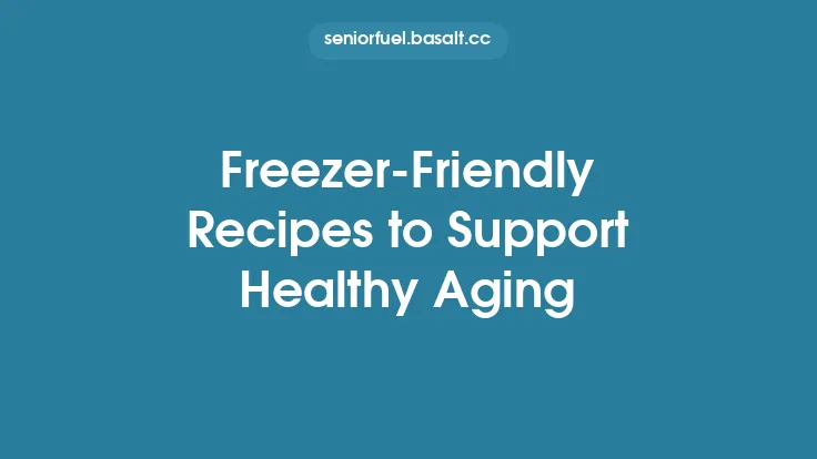 Freezer‑Friendly Recipes to Support Healthy Aging Thumbnail
