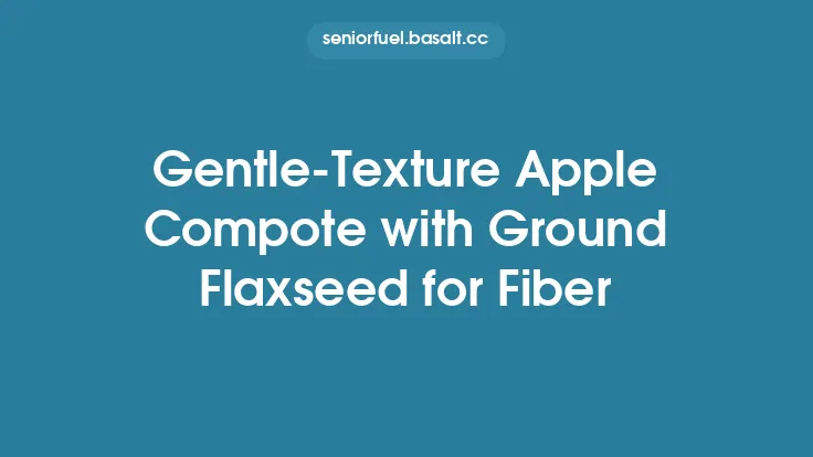 Gentle‑Texture Apple Compote with Ground Flaxseed for Fiber Thumbnail