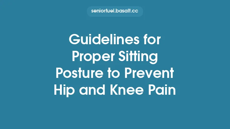 Guidelines for Proper Sitting Posture to Prevent Hip and Knee Pain Thumbnail