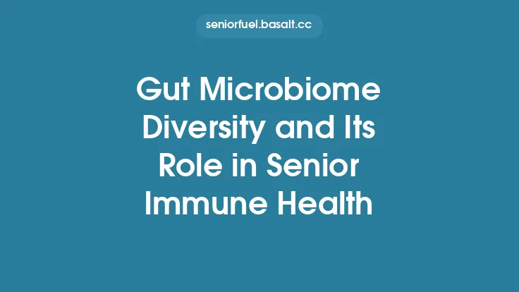 Gut Microbiome Diversity and Its Role in Senior Immune Health Thumbnail