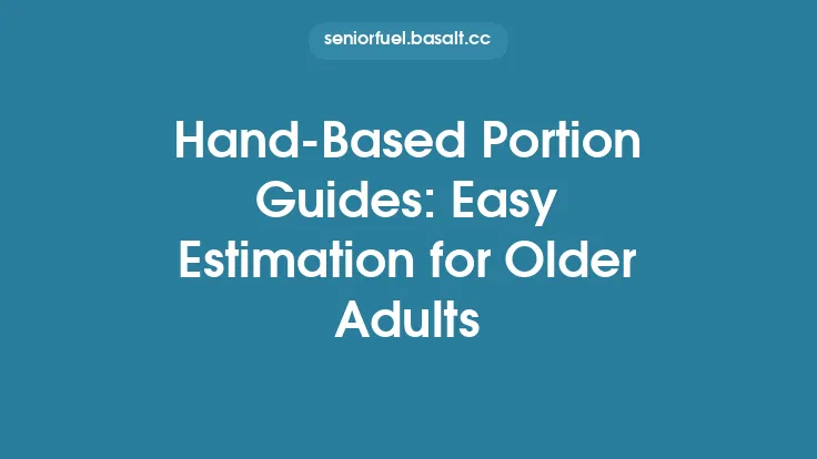 Hand‑Based Portion Guides: Easy Estimation for Older Adults Thumbnail