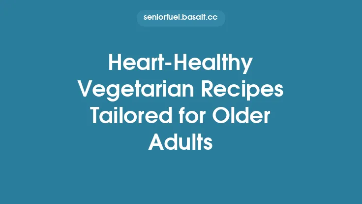 Heart-Healthy Vegetarian Recipes Tailored for Older Adults Thumbnail
