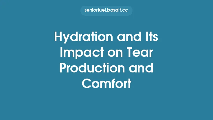Hydration and Its Impact on Tear Production and Comfort Thumbnail