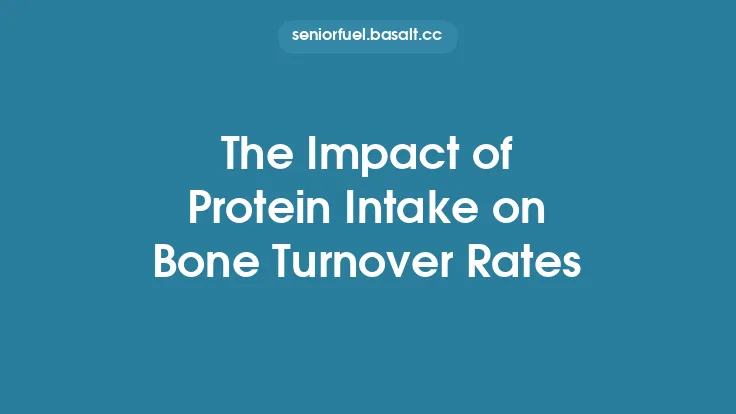 The Impact of Protein Intake on Bone Turnover Rates Thumbnail