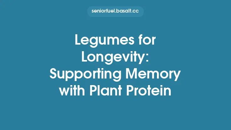 Legumes for Longevity: Supporting Memory with Plant Protein Thumbnail