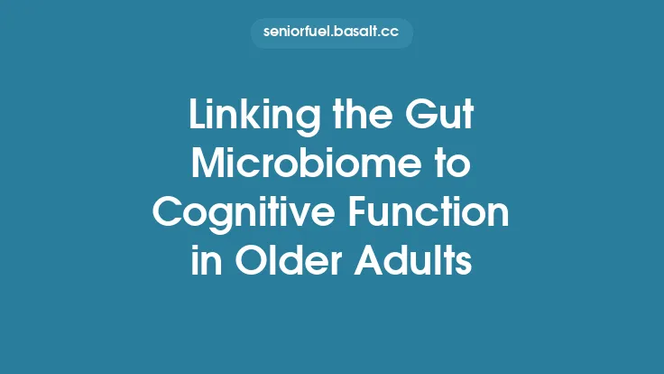 Linking the Gut Microbiome to Cognitive Function in Older Adults Thumbnail