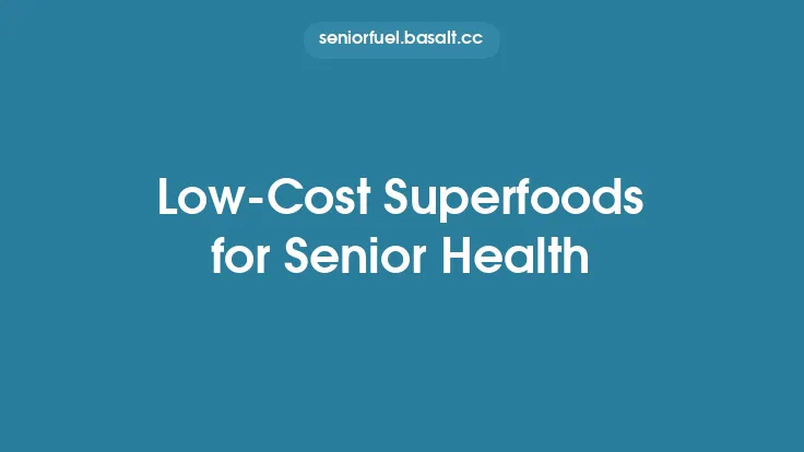 Low-Cost Superfoods for Senior Health Thumbnail