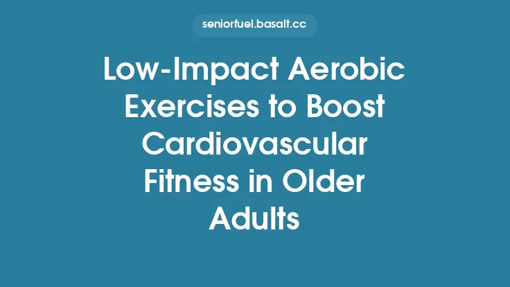 Low‑Impact Aerobic Exercises to Boost Cardiovascular Fitness in Older Adults Thumbnail