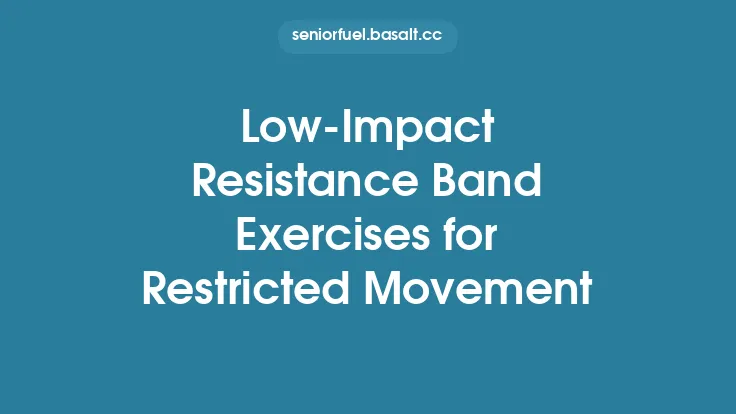 Low-Impact Resistance Band Exercises for Restricted Movement Thumbnail