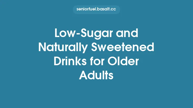Low‑Sugar and Naturally Sweetened Drinks for Older Adults Thumbnail