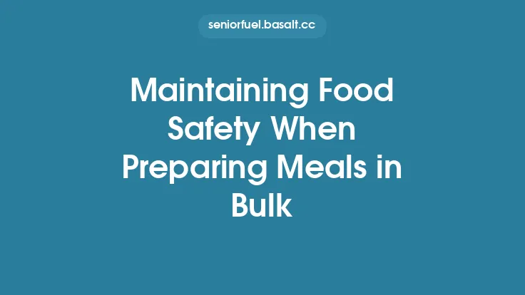 Maintaining Food Safety When Preparing Meals in Bulk Thumbnail