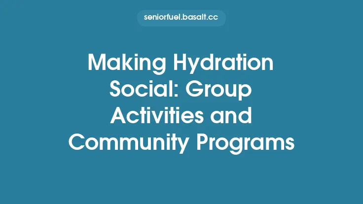 Making Hydration Social: Group Activities and Community Programs Thumbnail