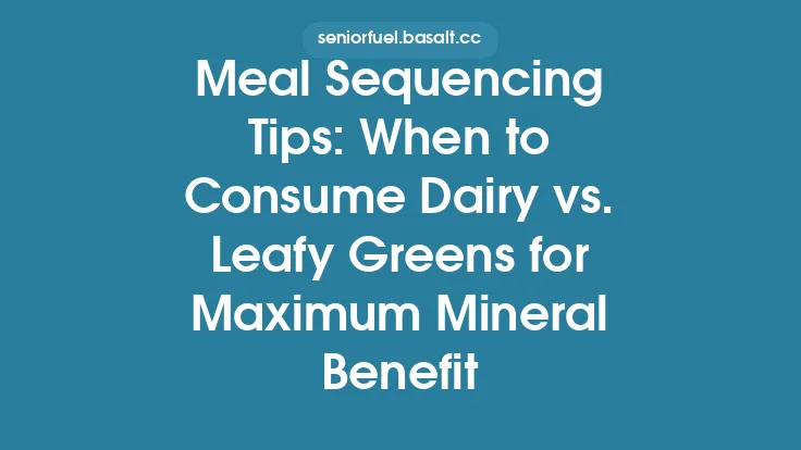 Meal Sequencing Tips: When to Consume Dairy vs. Leafy Greens for Maximum Mineral Benefit Thumbnail
