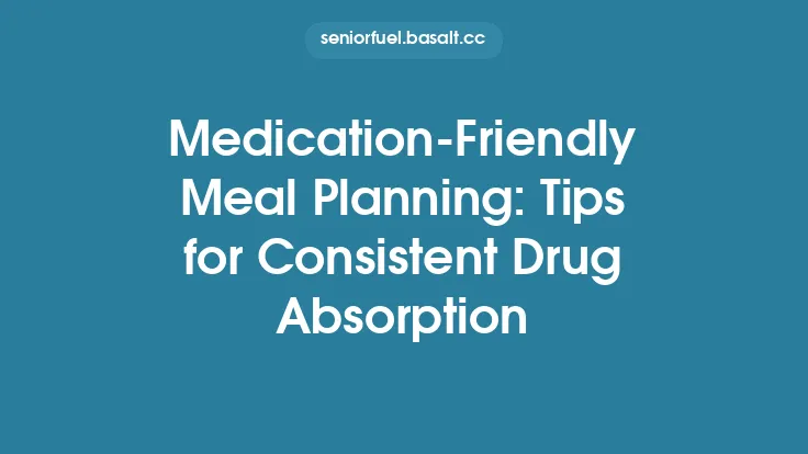 Medication‑Friendly Meal Planning: Tips for Consistent Drug Absorption Thumbnail