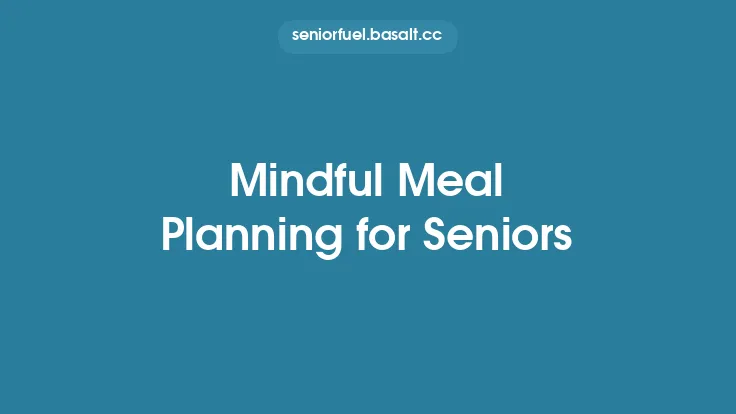 Mindful Meal Planning for Seniors Thumbnail