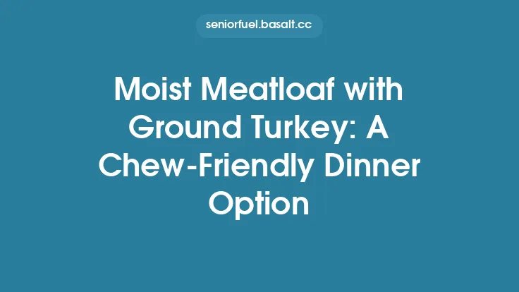 Moist Meatloaf with Ground Turkey: A Chew‑Friendly Dinner Option Thumbnail