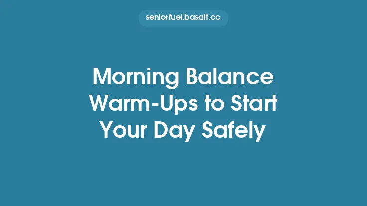 Morning Balance Warm‑Ups to Start Your Day Safely Thumbnail
